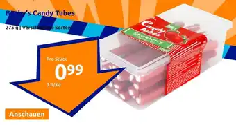 Action Becky's Candy Tubes 275 g Angebot