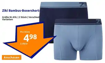 Action Ziki Bambus-Boxershorts Angebot