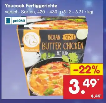 Netto Marken-Discount Youcook Fertiggerichte versch. Sorten, 420 - 430 g Angebot