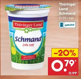 Netto Marken-Discount Thüringer Land Schmand Angebot