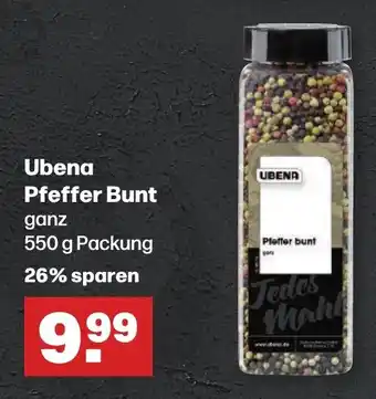 Handelshof Ubena Pfeffer Bunt ganz 550 g Packung Angebot