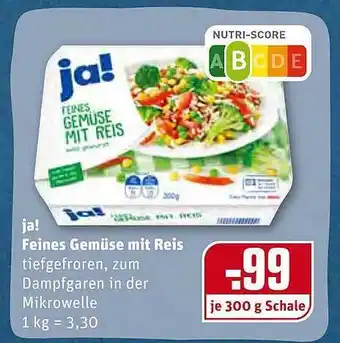 REWE Ja! Feines Gemüse Mit Reis Angebot