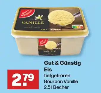 Handelshof Gut & Günstig Eis tiefgefroren Bourbon Vanille 2,51 Becher Angebot