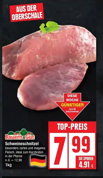 Edeka BauerniGut Schweineschnitzel 1 kg Angebot