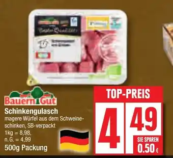 Edeka Bauern Gut Schinkengulasch 500 g Packung Angebot