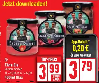 Edeka Elvis Eis 400ml Glas Angebot