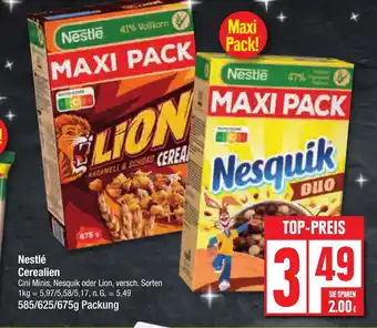 Edeka Nestle Cerealien 585/625/675g Packung Angebot