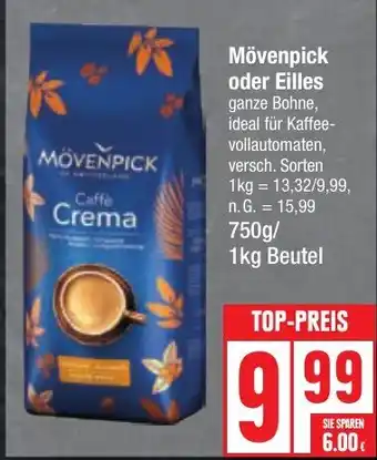 Edeka Mövenpick oder Eilles 750g/ 1kg Beutel Angebot