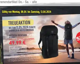 Edeka OUTDOOR-RUCKSACK PEAKWALK Angebot