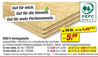 toom Baumarkt OSB/3-Verlegeplatte Angebot