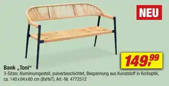 toom Baumarkt Bank "Toni" Angebot