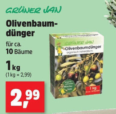 GRNER JAN Olivenbaum- dnger 1 kg Angebot bei Thomas Philipps