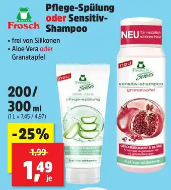 Thomas Philipps Pflege-Spülung oder Sensitiv- Frosch Shampoo 200/300 ml Angebot