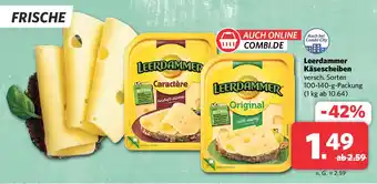 Combi Leerdammer Käsescheiben 100-140-g-Packung Angebot