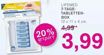 KODi Lifemed 7 Tage Tabletten Box Angebot