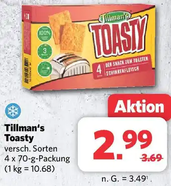 Combi Tillman's Toasty 4x70 g Packung Angebot