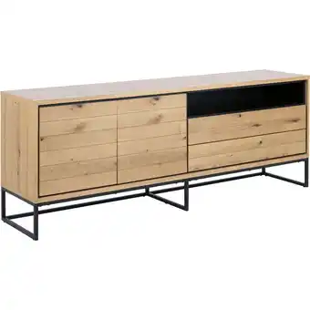 ManoMano David Sideboard 2 Türen und 2 Schubladen, Wildeiche furniert. - Holz Angebot