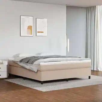 ManoMano Boxspringbett Bett für Erwachsene Schlafzimmerbett Cappuccino-Braun 180x200 cm Kunstleder NGIVN1139046 BonneVie Angebot