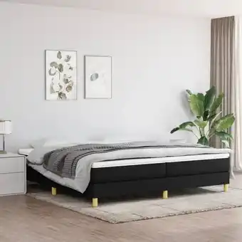 ManoMano Bonnevie - Boxspringbett Bettgestell für Erwachsene Schwarz 200x200 cm Stoff -BNC73280 Angebot