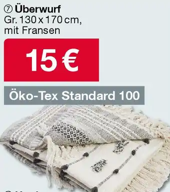 Woolworth Überwurf Angebot
