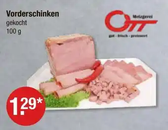 V Markt Vorderschinken gekocht 100 g Angebot