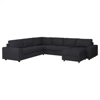 IKEA Vimle 5er-ecksofa mit Récamiere, mit breiten armlehnen/hillared anthrazit Angebot