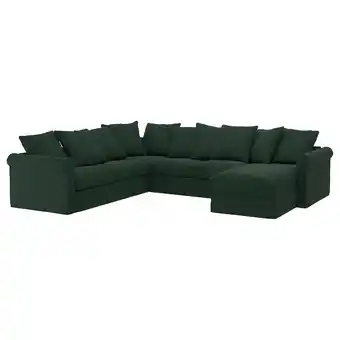 IKEA GrÖnlid Ecksofa 5-sitzig, mit récamiere/tallmyra dunkelgrün Angebot