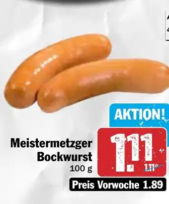 Hit Meistermetzger Bockwurst 100 g Angebot