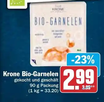 Hit Krone Bio-Garnelen 90 g Packung Angebot