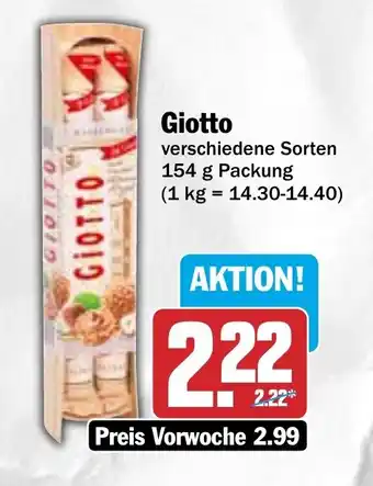 Hit Giotto 154 g Packung Angebot