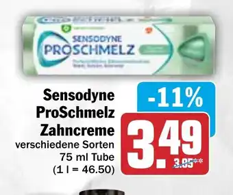 Hit Sensodyne ProSchmelz Zahncreme 75 ml Tube Angebot