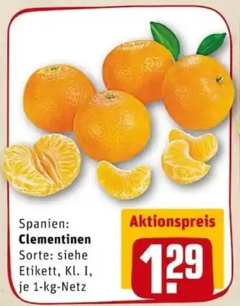 REWE PETZ Clementinen 1kg Angebot