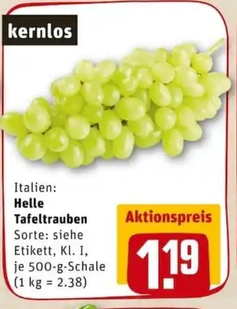 REWE PETZ Helle Tafeltrauben 500g Angebot