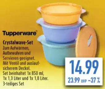 diska Tupperware Crystalwave-Set Angebot