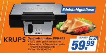 Expert Technomarkt KRUPS Sandwichmaker FDK453 Angebot