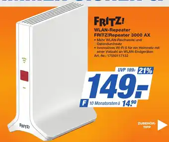 Expert Technomarkt FRITZ! WLAN-Repeater FRITZ!Repeater 3000 AX Angebot