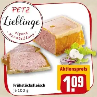 REWE PETZ Frühstücksfleisch 100g Angebot