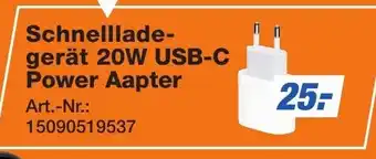 Expert Technomarkt Schnelllade- gerät 20W USB-C Power Aapter Angebot