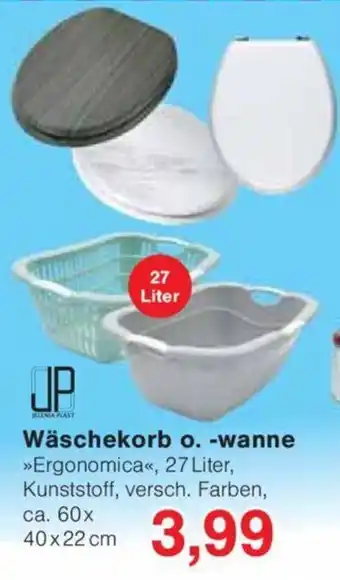 Jawoll Wäschekorb o. -wanne 27 Liter Angebot