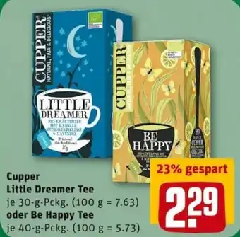 REWE PETZ Cupper Little Dreamer Tee 30g oder Be Happy Tee 40g Angebot