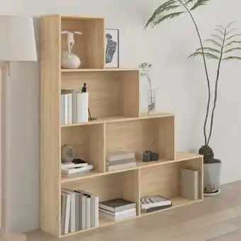 ManoMano Bücherregal/Raumteiler Sonoma-Eiche 155x24x160 cm Spanplatte Angebot