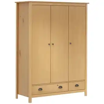 ManoMano Kleiderschrank mit 3 Türen Hill Range 127x50x170cm Kiefer Angebot