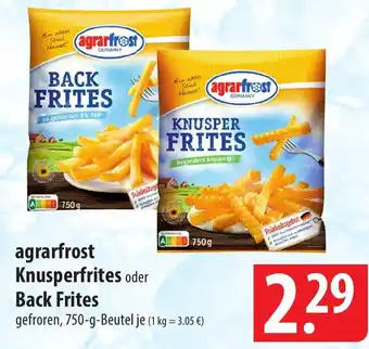 Famila Nord Ost agrarfrost Knusperfrites oder Back Frites 750g Angebot