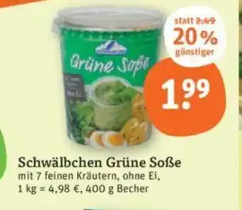 tegut Schwälbchen Grüne Soße 400 g Becher Angebot