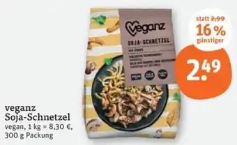 tegut veganz Soja-Schnetzel 300 g Packung Angebot