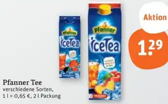 tegut Pfanner Tee 2 L Packung Angebot