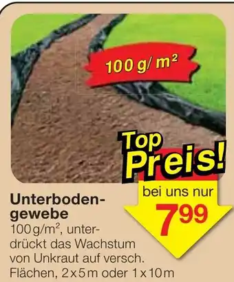 Jawoll Unterbodengewebe 2*5m/1*10m Angebot