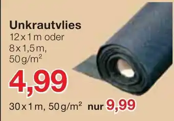 Jawoll Unkrautvlies 12*1m/8*1.5m Angebot