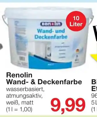 Jawoll Renolin Wand- & Deckenfarbe 10L Angebot