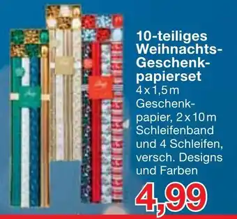 Jawoll Weihnachts-Geschenkpapierset 10-teiliges Angebot